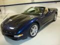 2001 Navy Blue Metallic Chevrolet Corvette Convertible  photo #2