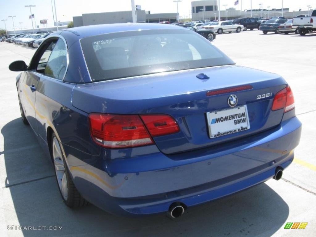 2007 3 Series 335i Convertible - Montego Blue Metallic / Grey photo #3