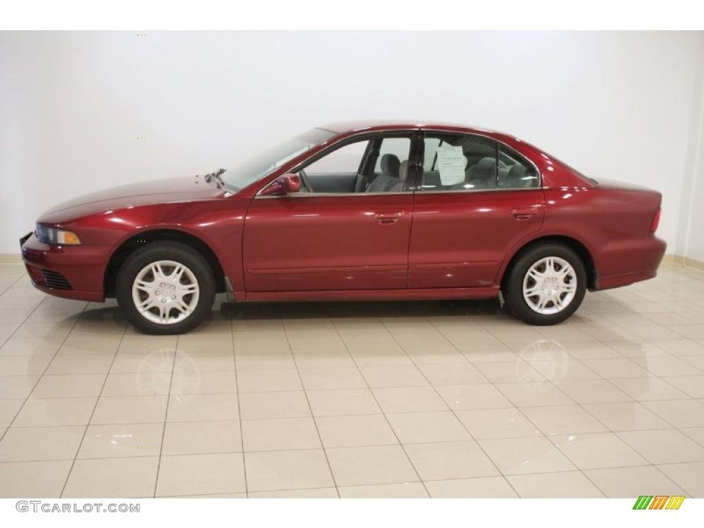 2003 Galant ES - Ultra Red Pearl / Gray photo #4