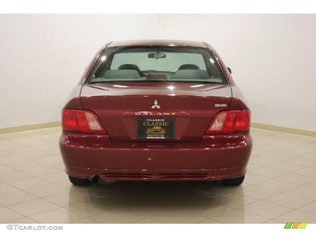 2003 Galant ES - Ultra Red Pearl / Gray photo #6