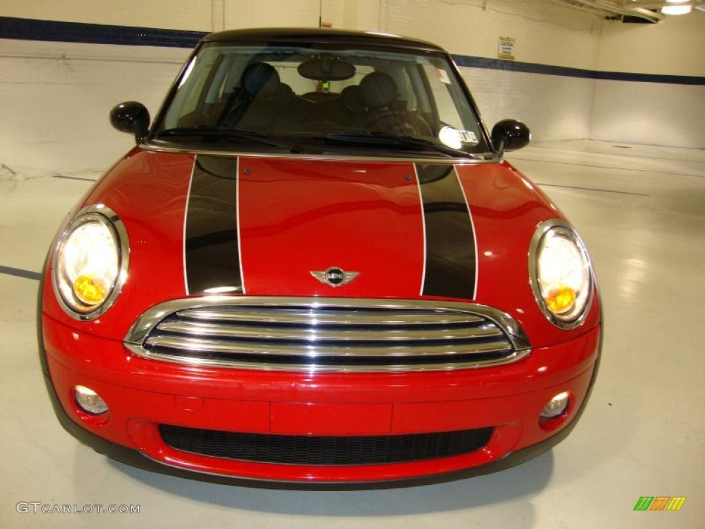 2007 Cooper Hardtop - Chili Red / Punch Carbon Black photo #3