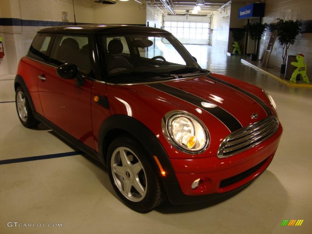 2007 Cooper Hardtop - Chili Red / Punch Carbon Black photo #4