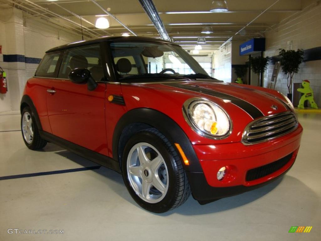 2007 Cooper Hardtop - Chili Red / Punch Carbon Black photo #5