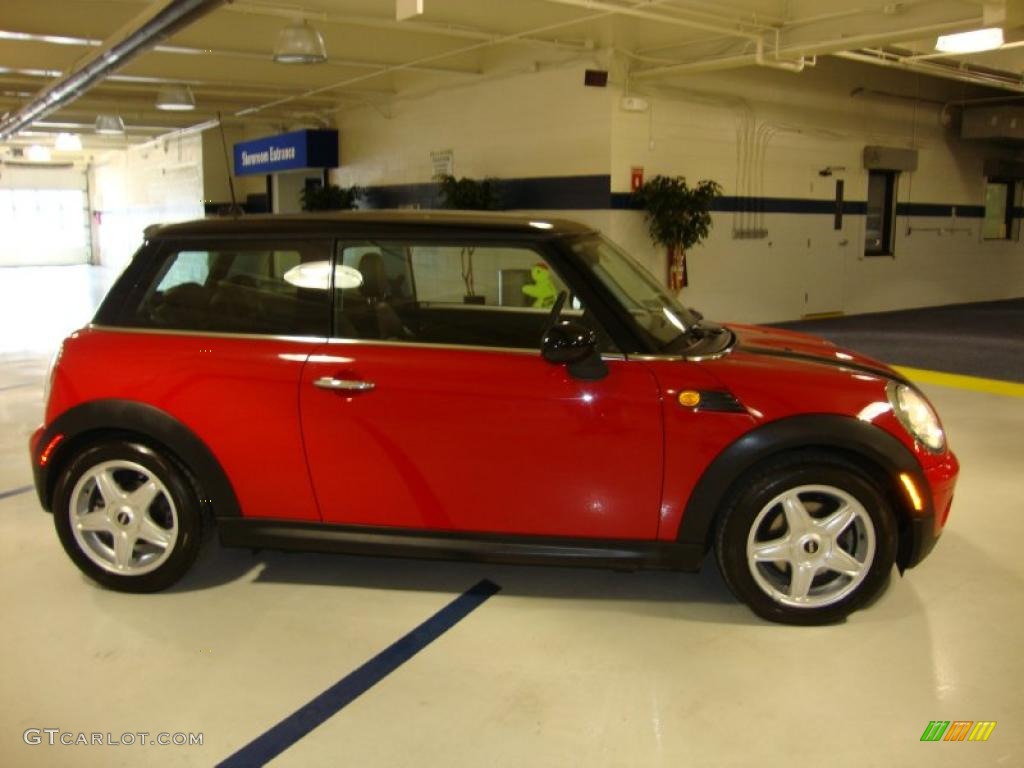 2007 Cooper Hardtop - Chili Red / Punch Carbon Black photo #6