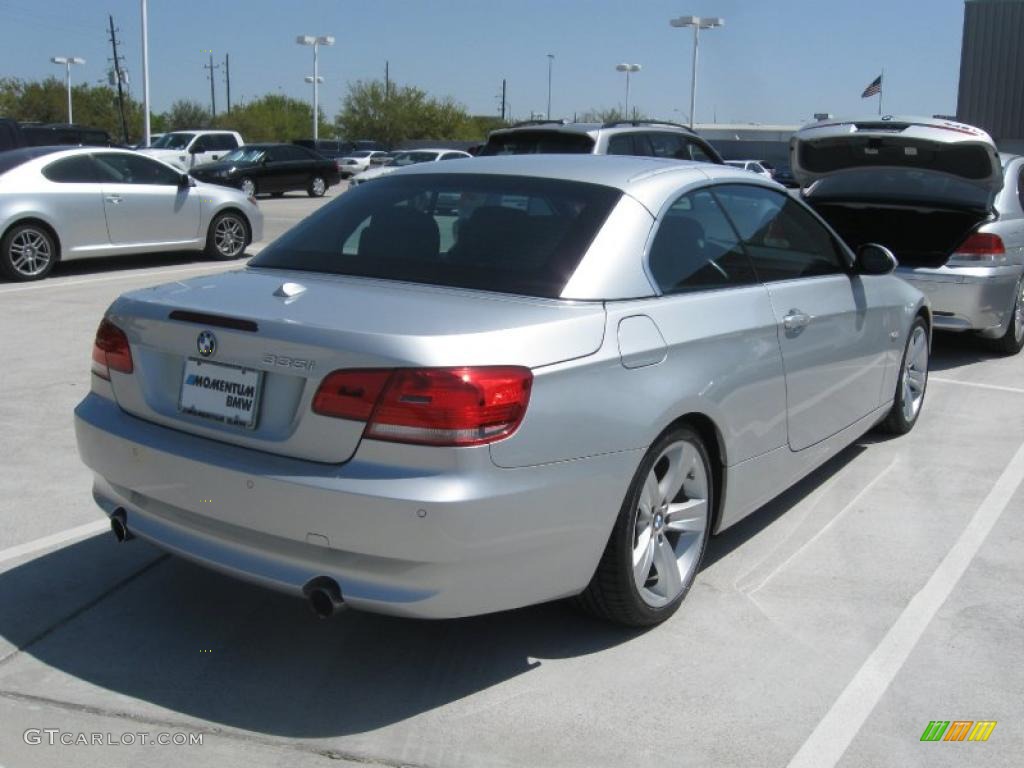 2008 3 Series 335i Convertible - Titanium Silver Metallic / Black photo #3