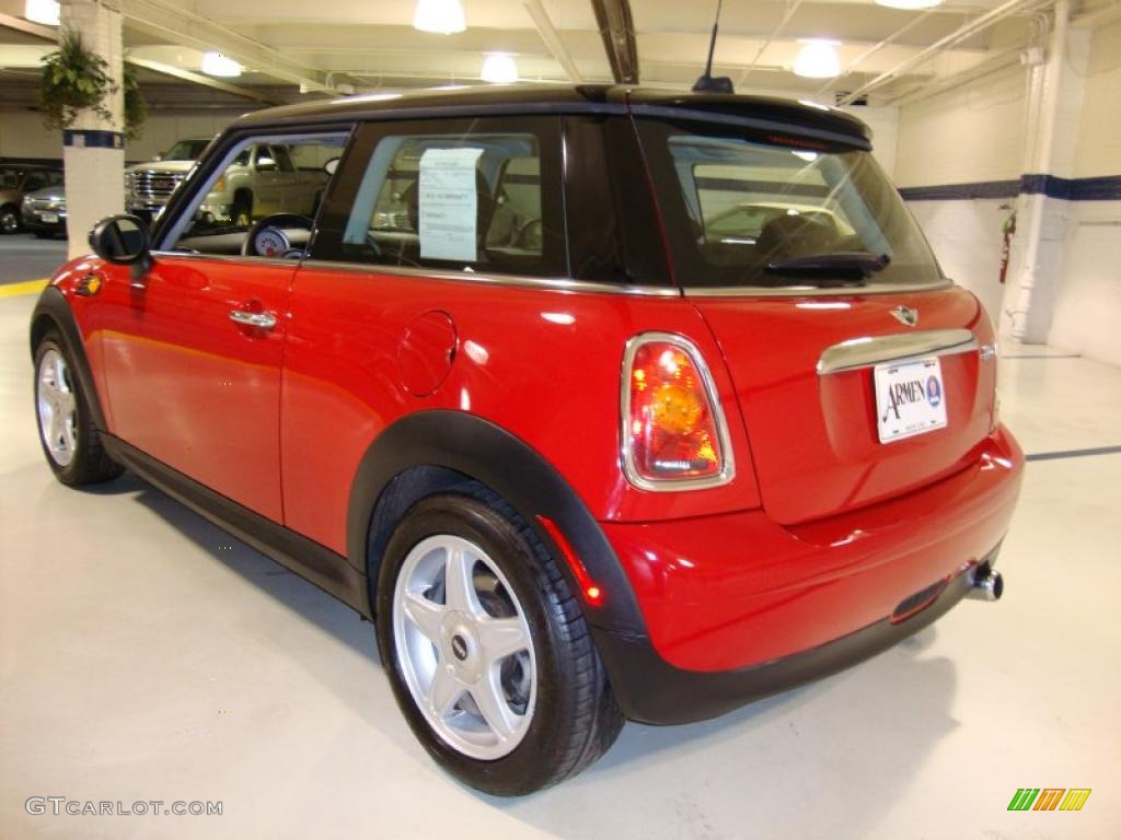 2007 Cooper Hardtop - Chili Red / Punch Carbon Black photo #9