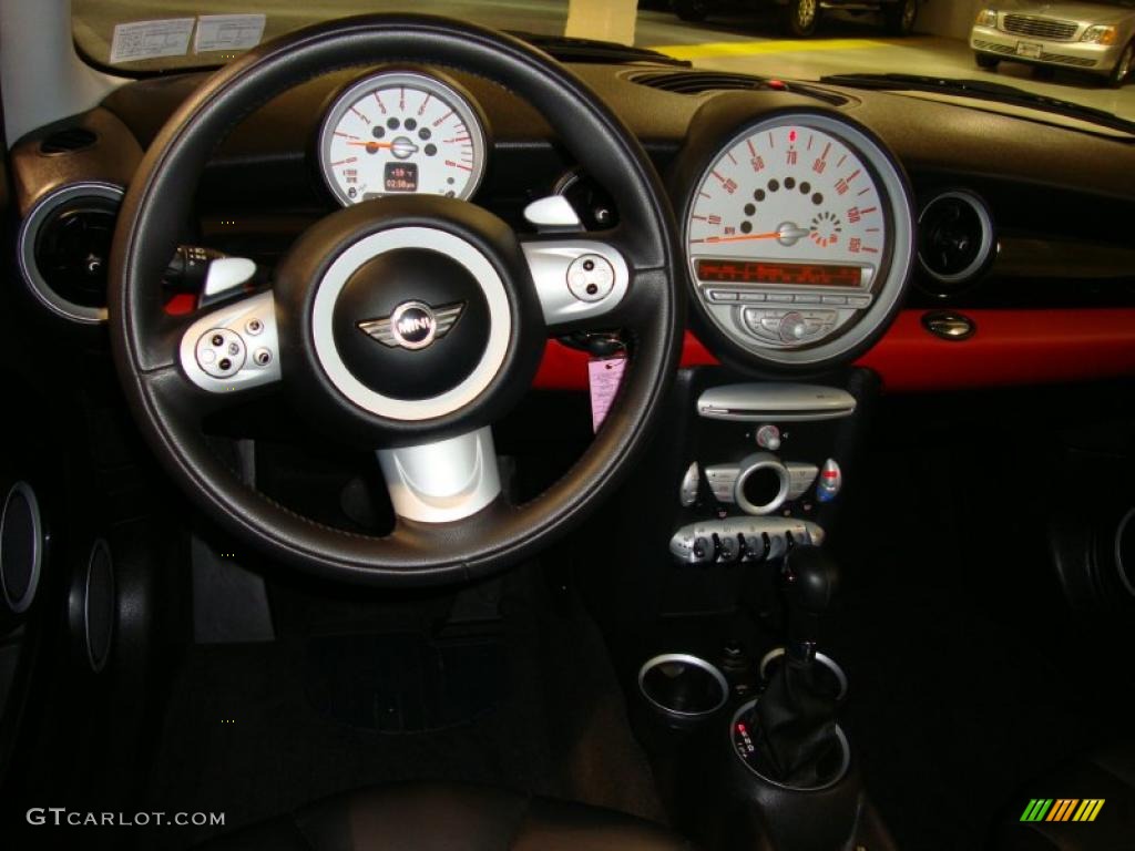 2007 Cooper Hardtop - Chili Red / Punch Carbon Black photo #27