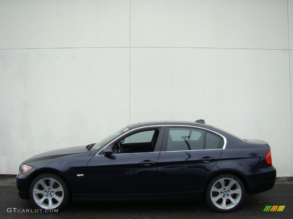 2008 3 Series 335xi Sedan - Monaco Blue Metallic / Black photo #3