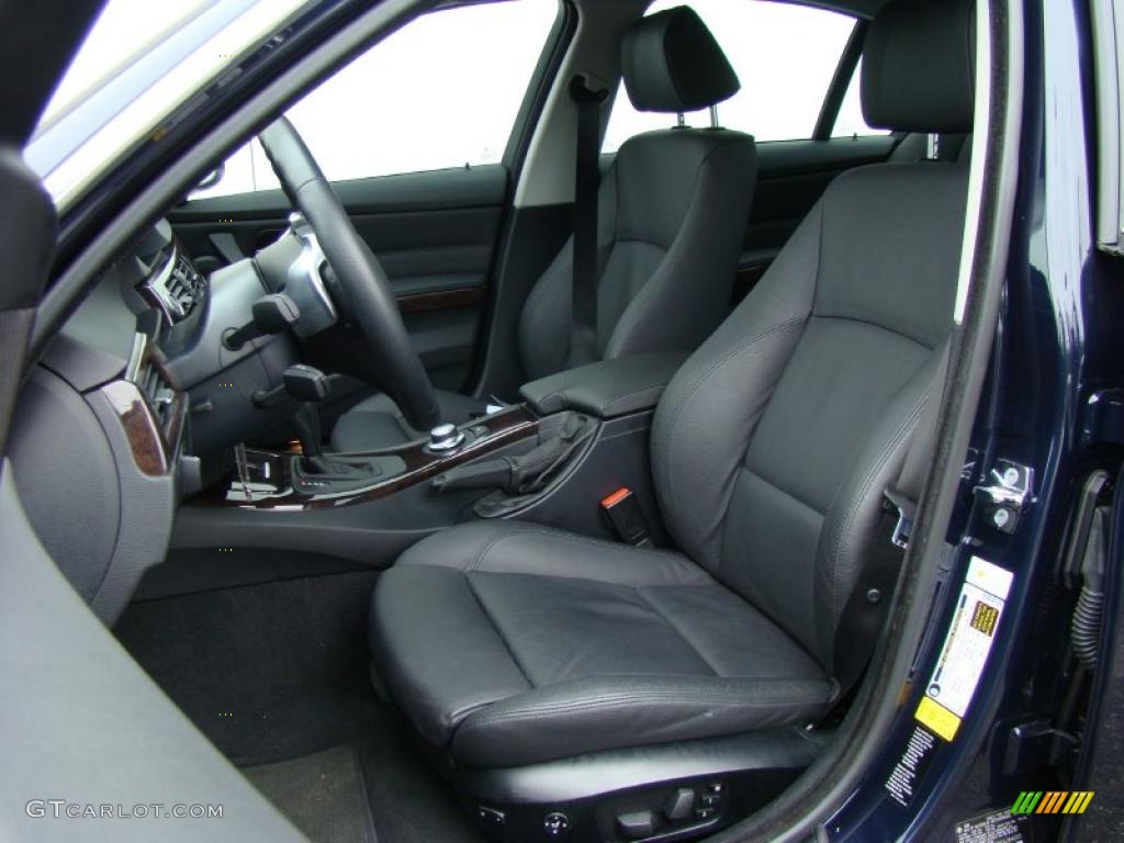 2008 3 Series 335xi Sedan - Monaco Blue Metallic / Black photo #8