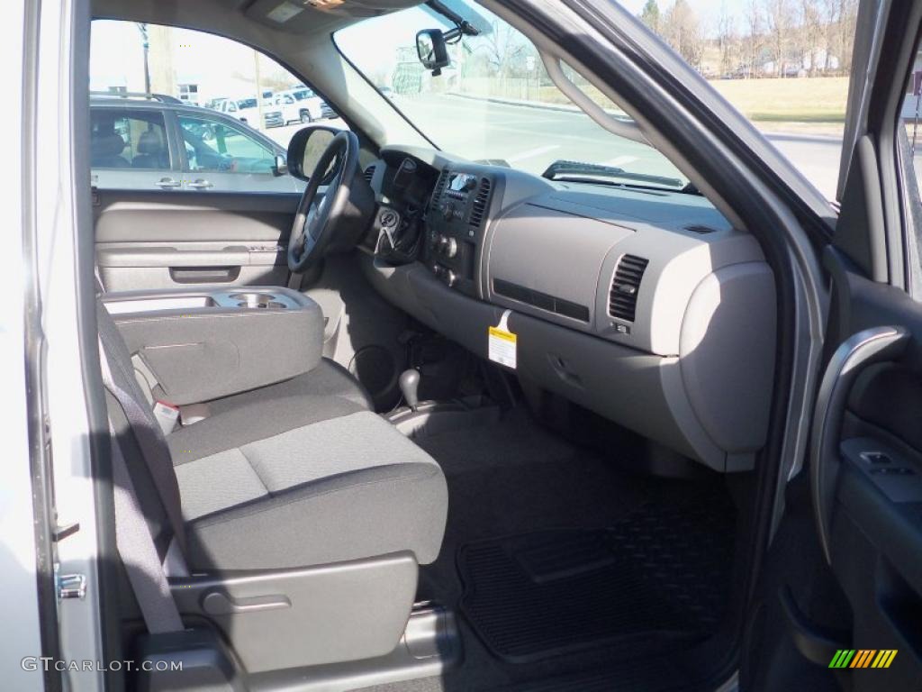 2010 Silverado 1500 LS Extended Cab 4x4 - Sheer Silver Metallic / Dark Titanium photo #19