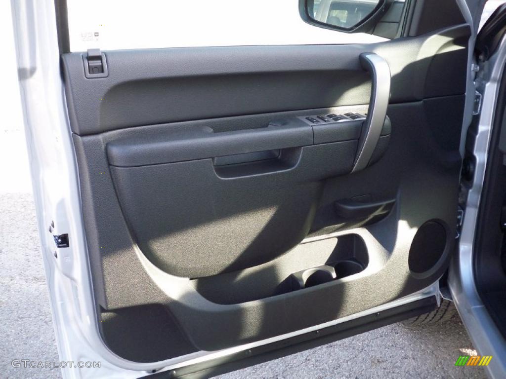 2010 Silverado 1500 LS Extended Cab 4x4 - Sheer Silver Metallic / Dark Titanium photo #20