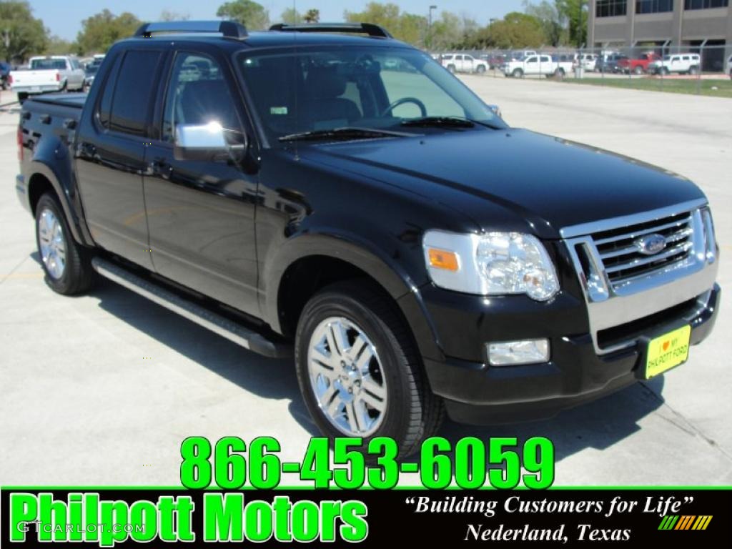 Black Ford Explorer Sport Trac