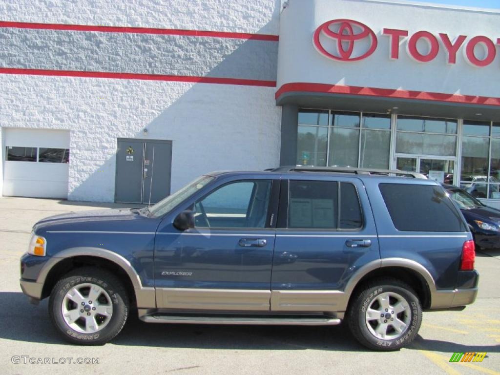 2004 Explorer Eddie Bauer 4x4 - Medium Wedgewood Blue Metallic / Medium Parchment photo #2