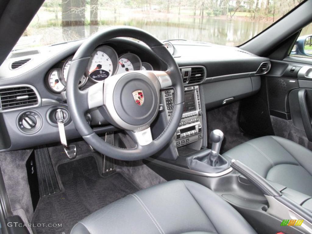 2008 911 Turbo Coupe - Meteor Grey Metallic / Stone Grey photo #17