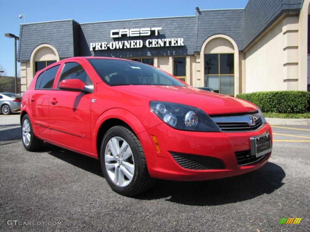 2008 Astra XE Sedan - Salsa Red / Charcoal photo #1