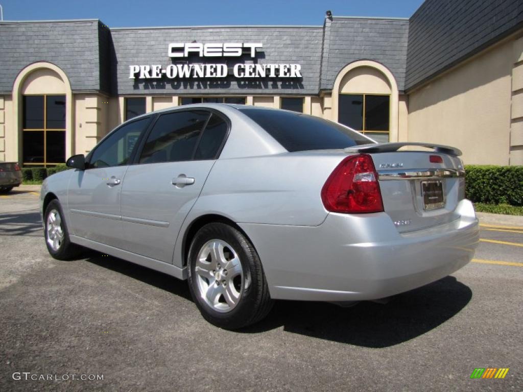 2005 Malibu LT V6 Sedan - Galaxy Silver Metallic / Gray photo #5