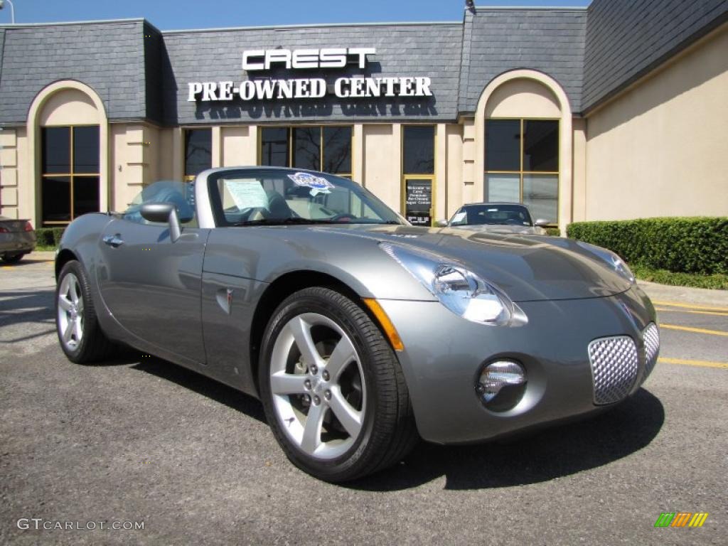 2007 Solstice Roadster - Sly Gray / Steel/Sand photo #1