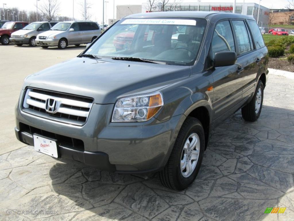 2007 Pilot LX 4WD - Nimbus Gray Metallic / Gray photo #2