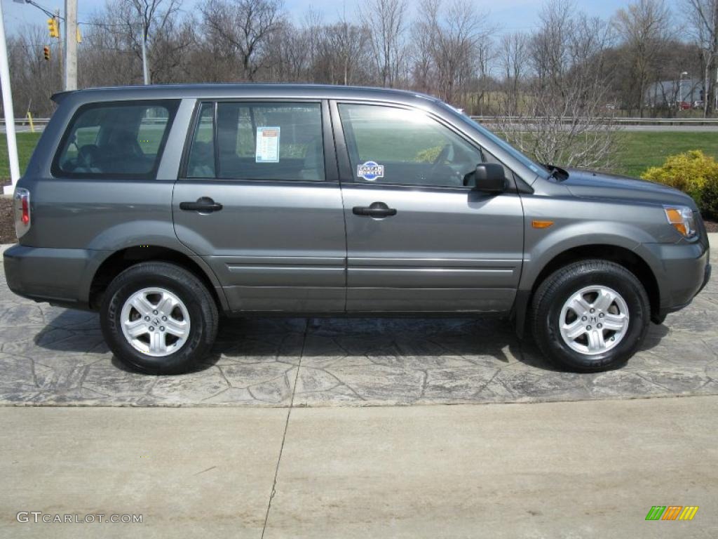 2007 Pilot LX 4WD - Nimbus Gray Metallic / Gray photo #3