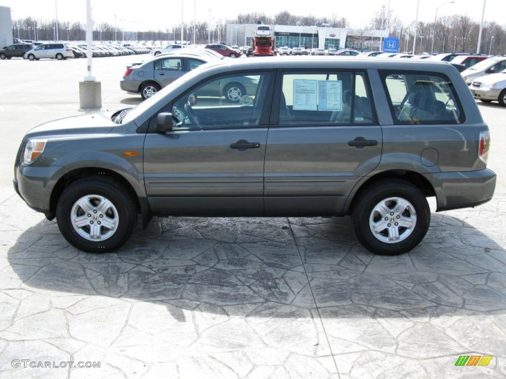 2007 Pilot LX 4WD - Nimbus Gray Metallic / Gray photo #4