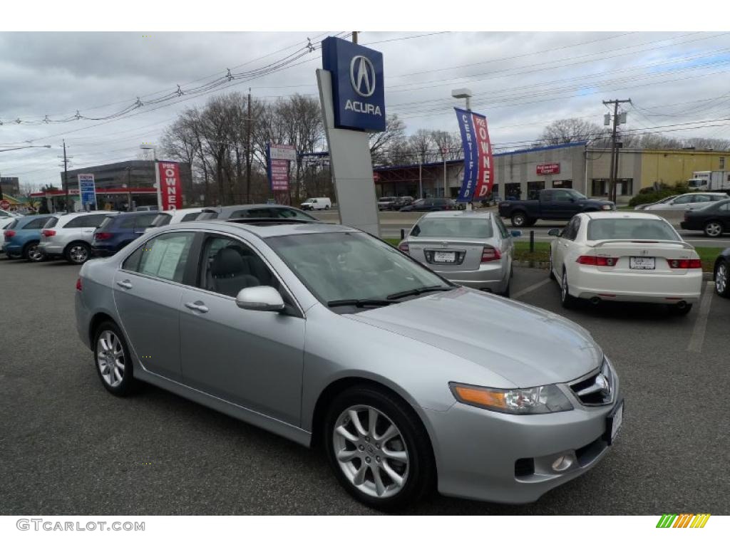 2007 TSX Sedan - Alabaster Silver Metallic / Quartz photo #1