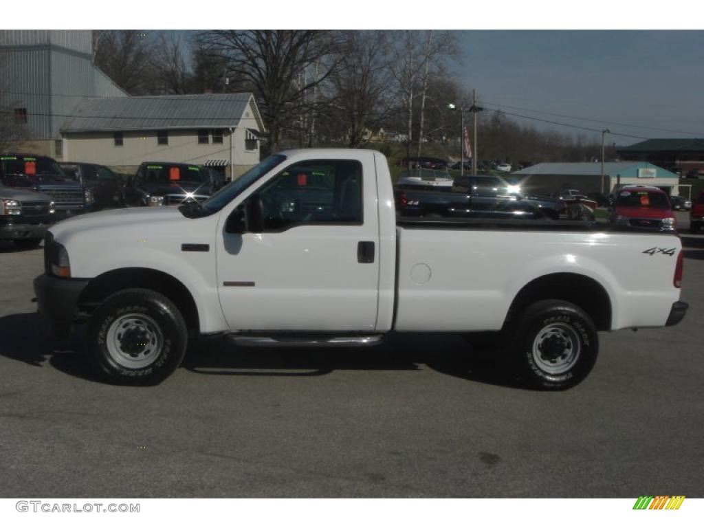 2004 F250 Super Duty XL Regular Cab 4x4 - Oxford White / Medium Flint photo #13