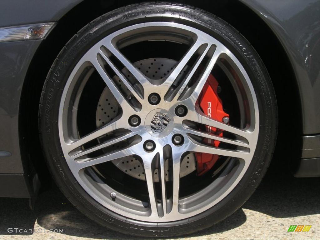 2007 911 Turbo Coupe - Slate Grey Metallic / Black photo #7