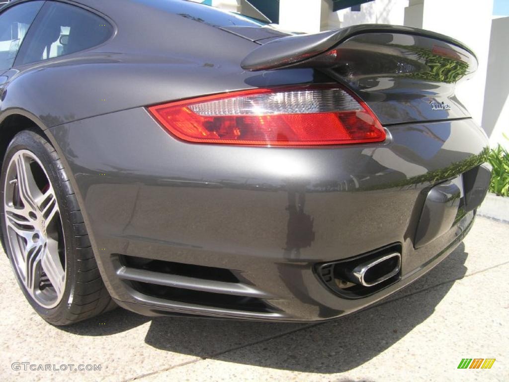 2007 911 Turbo Coupe - Slate Grey Metallic / Black photo #15