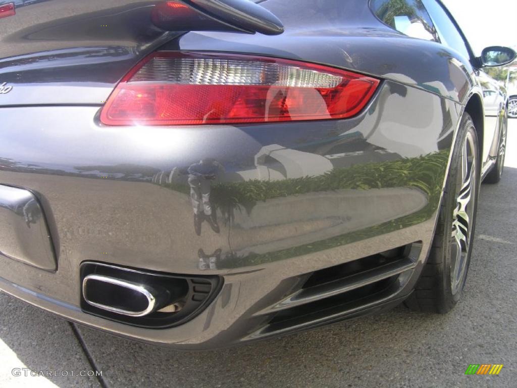 2007 911 Turbo Coupe - Slate Grey Metallic / Black photo #17