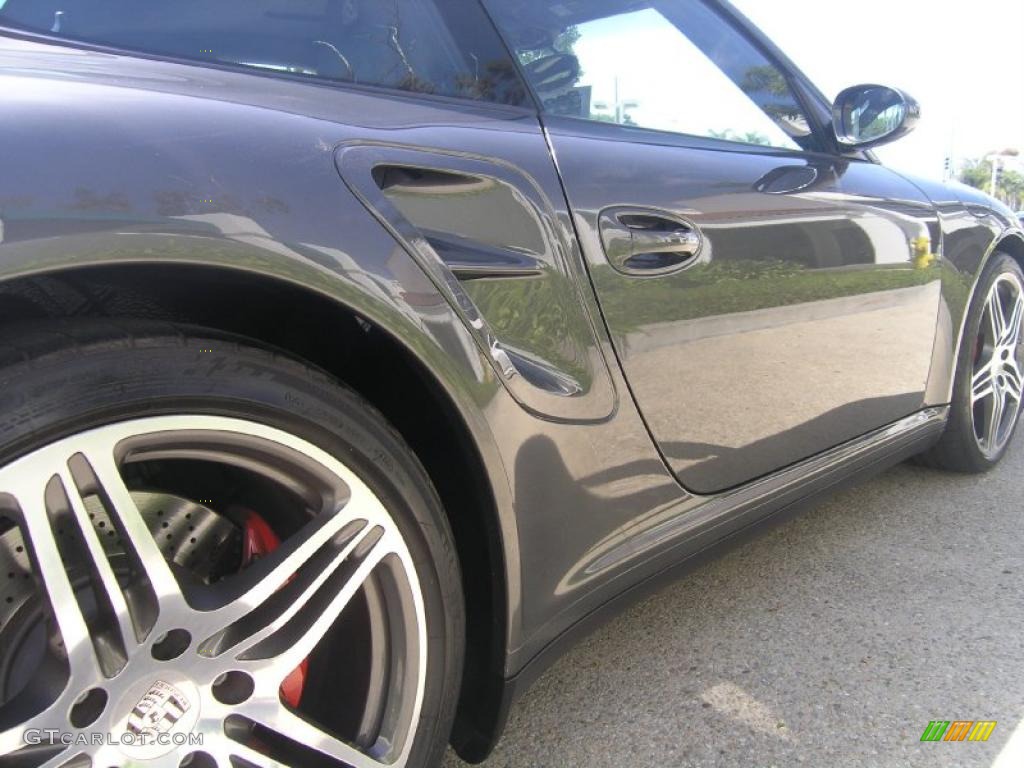 2007 911 Turbo Coupe - Slate Grey Metallic / Black photo #18