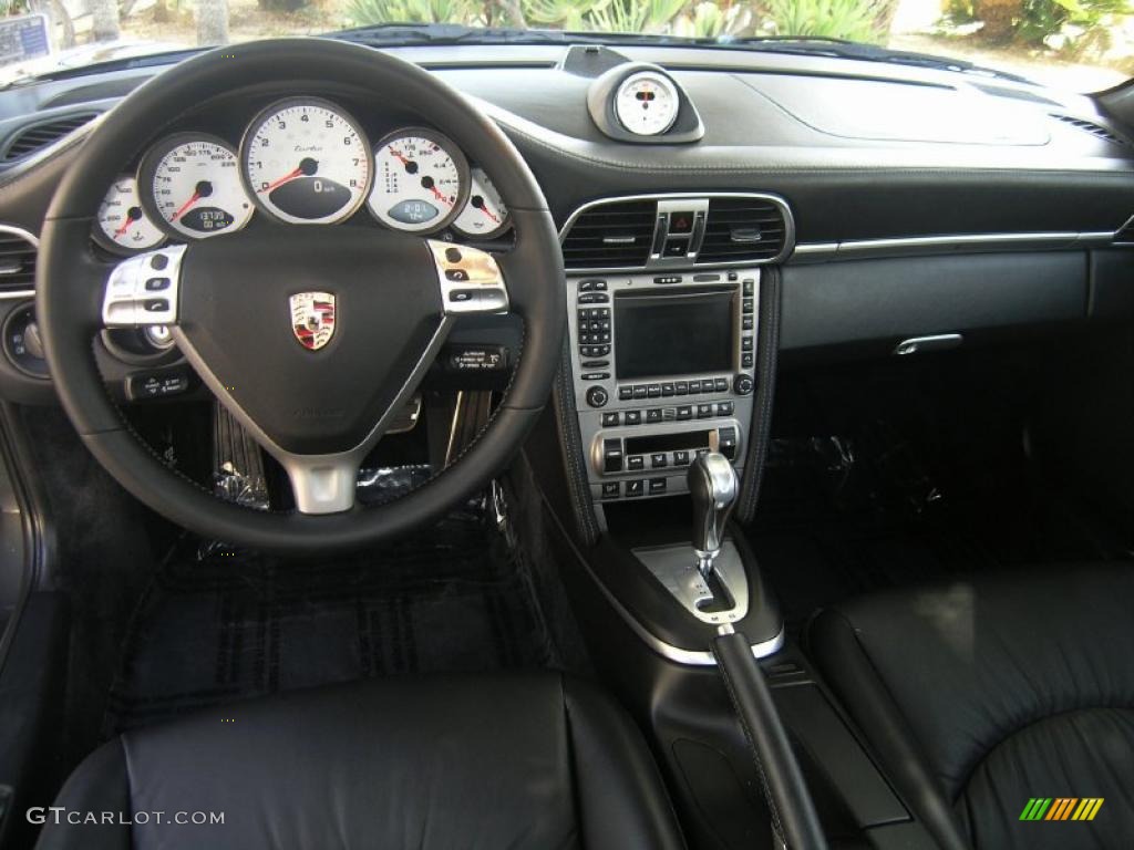2007 911 Turbo Coupe - Slate Grey Metallic / Black photo #22