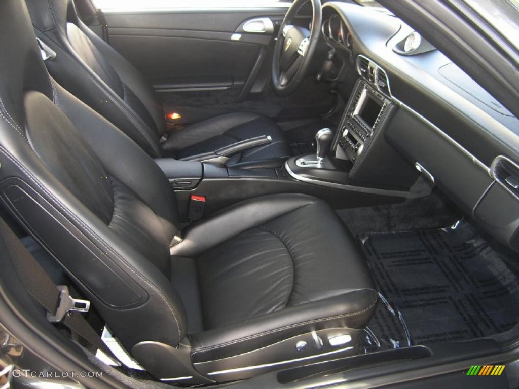 2007 911 Turbo Coupe - Slate Grey Metallic / Black photo #27