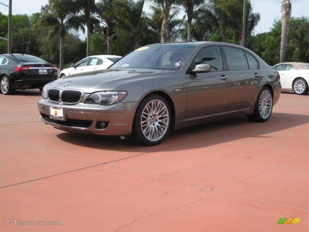 2007 7 Series 750Li Sedan - Titanium Grey Metallic / Black photo #1