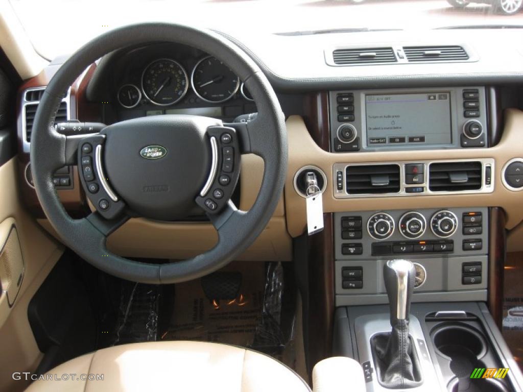 2008 Range Rover V8 HSE - Tonga Green Pearlescent / Sand photo #9