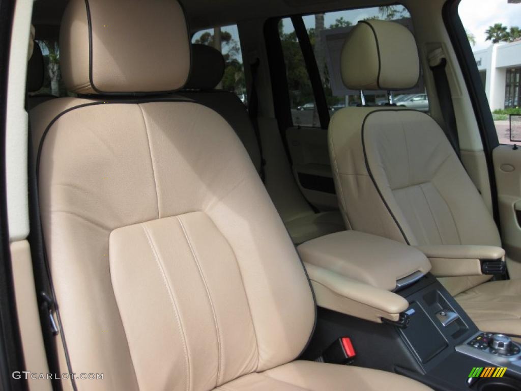 2008 Range Rover V8 HSE - Tonga Green Pearlescent / Sand photo #13