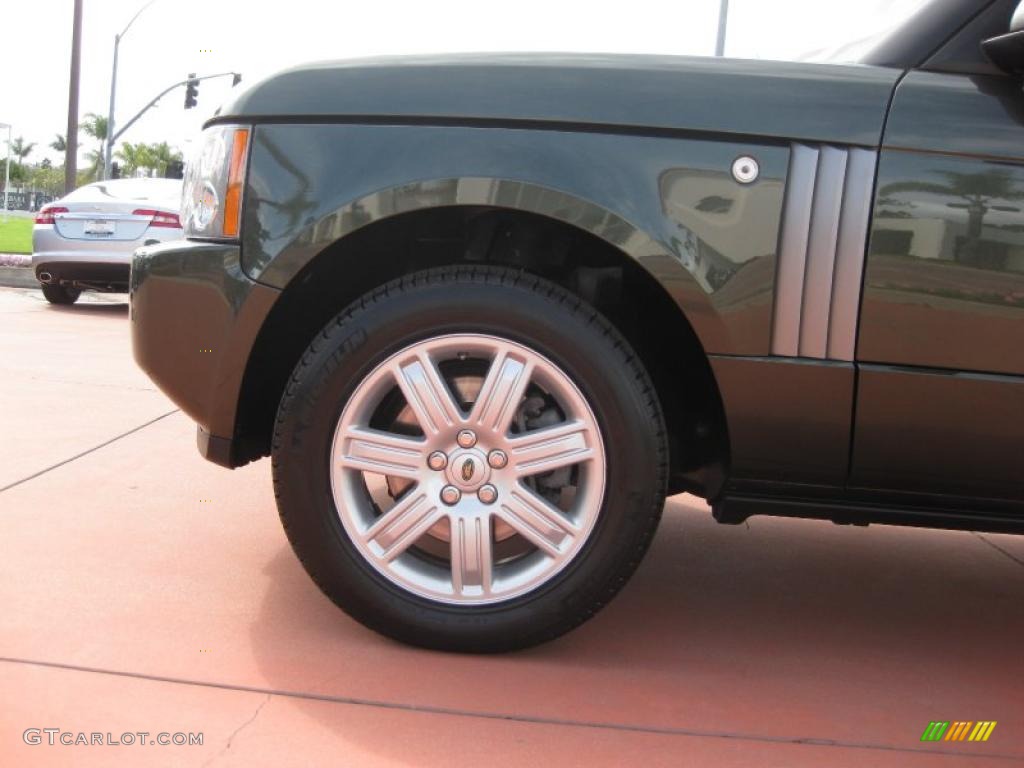 2008 Range Rover V8 HSE - Tonga Green Pearlescent / Sand photo #17