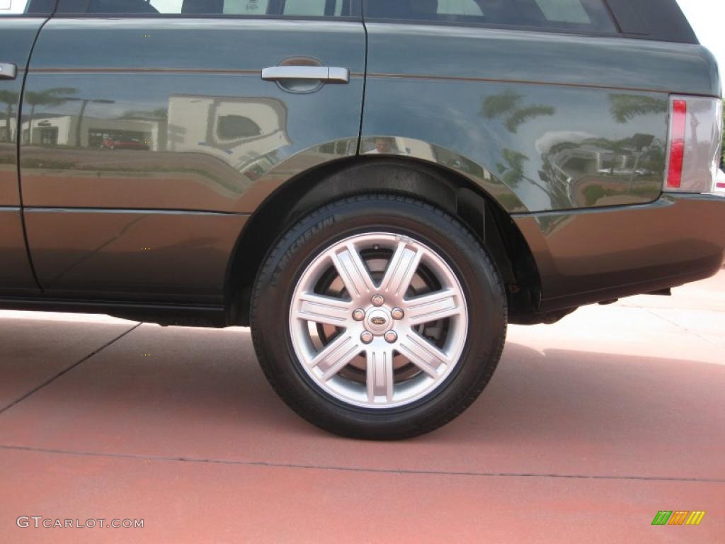 2008 Range Rover V8 HSE - Tonga Green Pearlescent / Sand photo #18