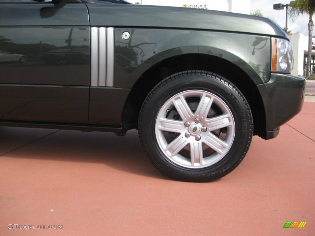2008 Range Rover V8 HSE - Tonga Green Pearlescent / Sand photo #20