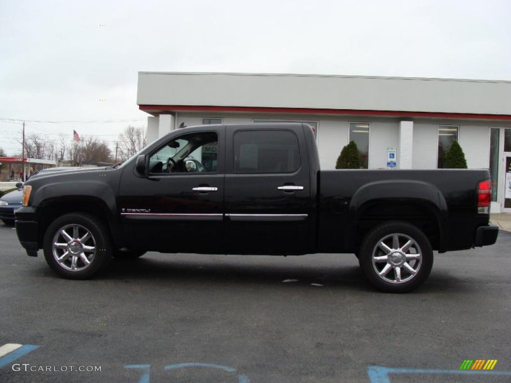 2008 Sierra 1500 Denali Crew Cab AWD - Onyx Black / Ebony photo #8