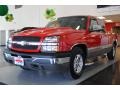2003 Victory Red Chevrolet Silverado 1500 LS Extended Cab  photo #3
