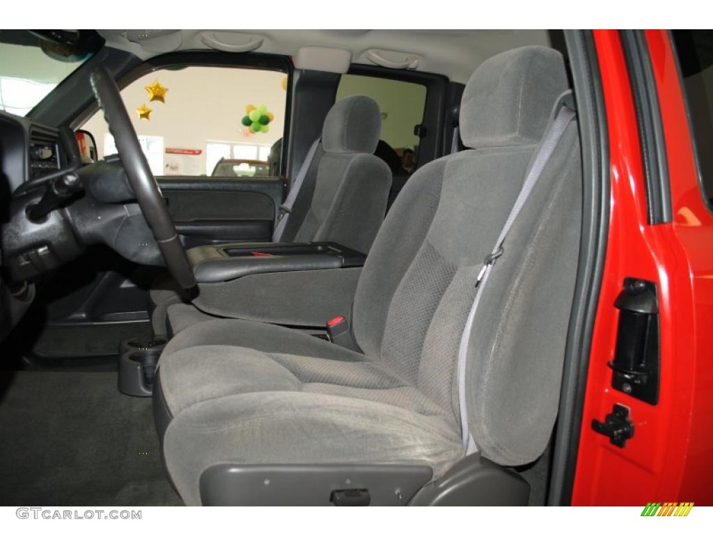 2003 Silverado 1500 LS Extended Cab - Victory Red / Dark Charcoal photo #15