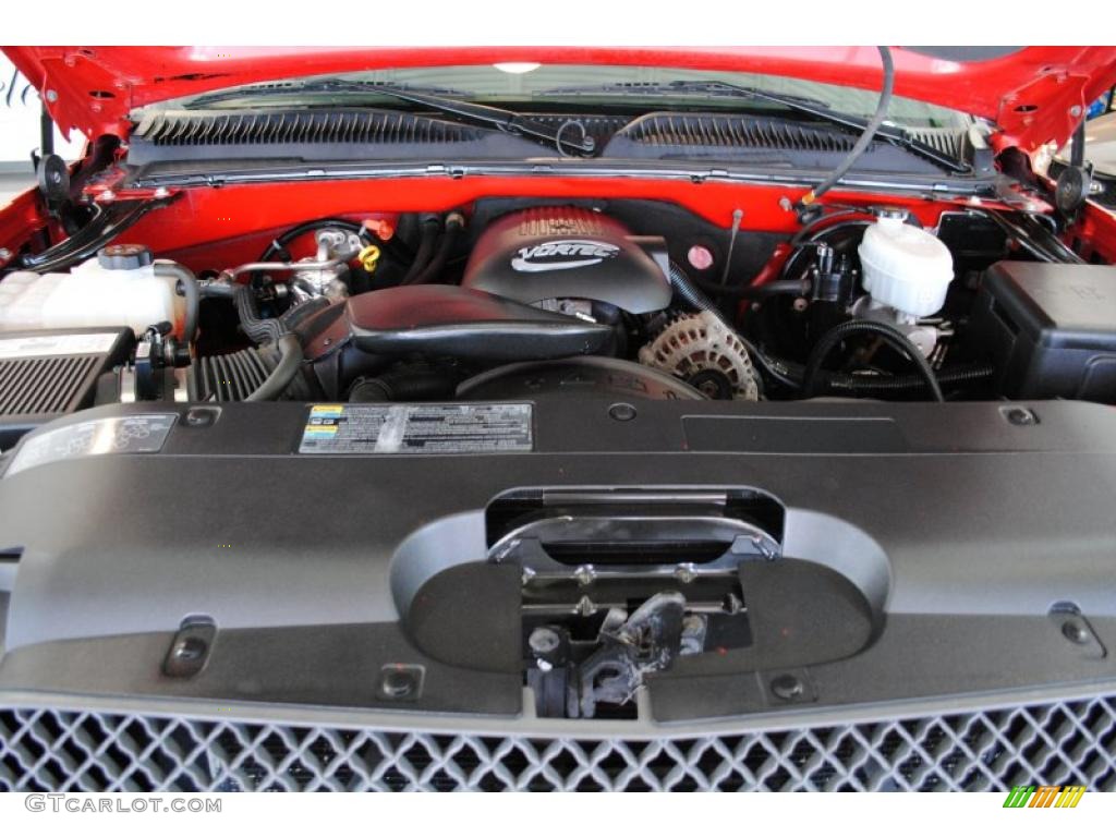 2003 Silverado 1500 LS Extended Cab - Victory Red / Dark Charcoal photo #23