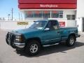 1995 Bright Teal Metallic GMC Sierra 1500 SL Regular Cab 4x4  photo #1