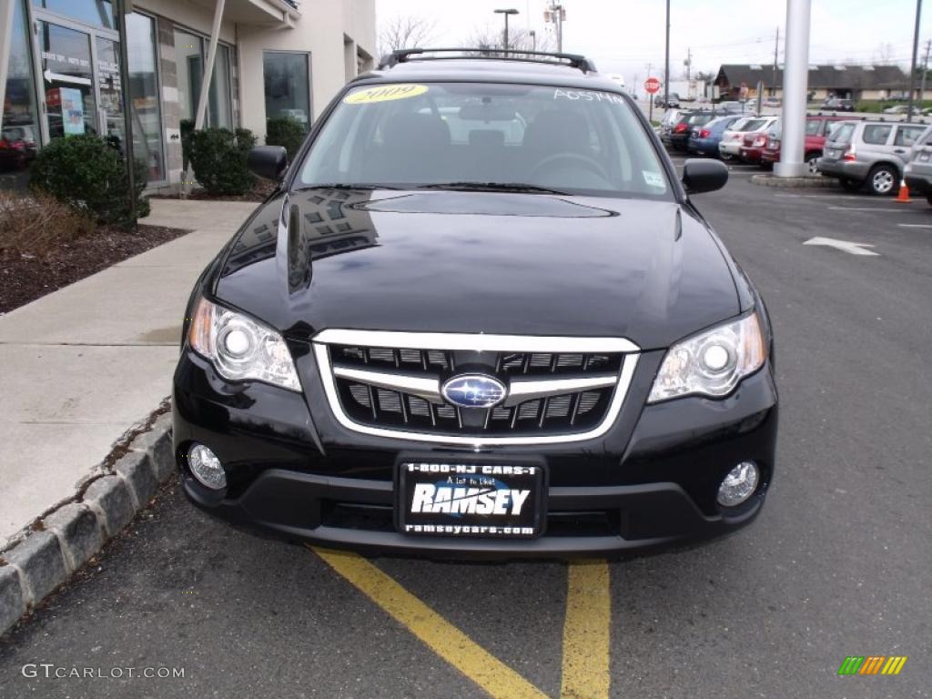 2009 Outback 2.5i Special Edition Wagon - Obsidian Black Pearl / Off Black photo #7