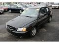 2002 Ebony Black Hyundai Accent GS Coupe  photo #1