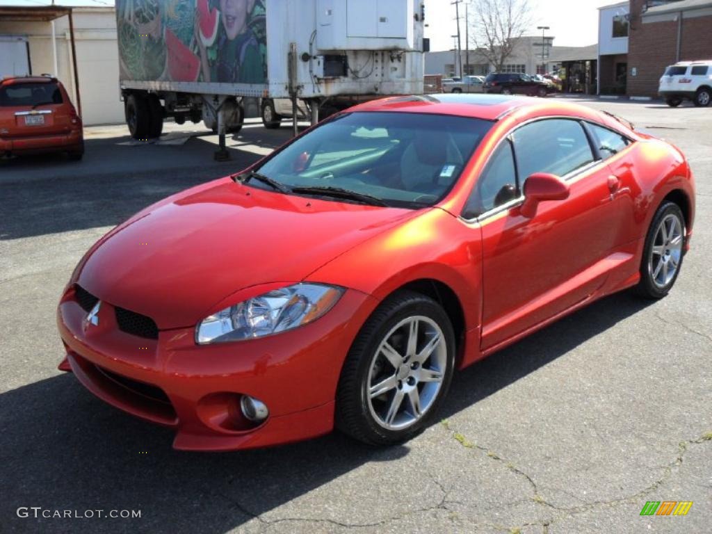 2006 Eclipse GT Coupe - Sunset Orange Pearlescent / Terra Cotta photo #1