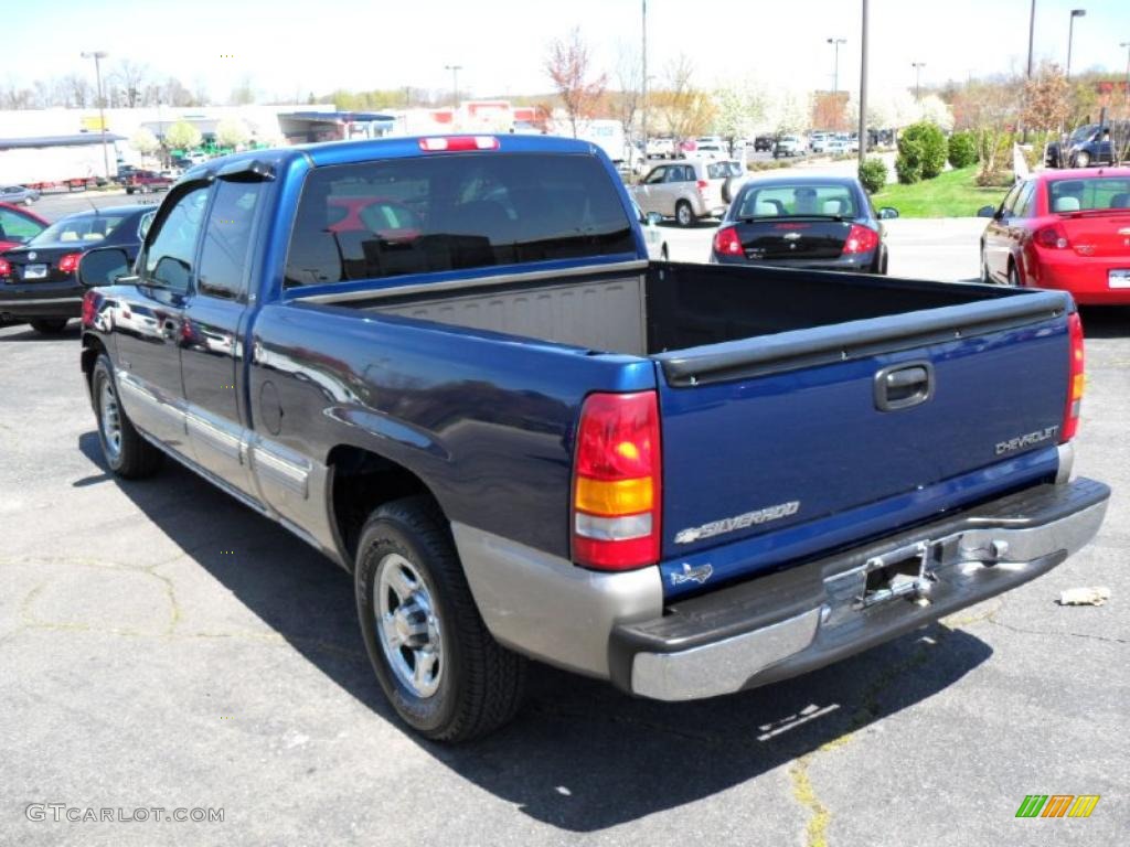 2002 Silverado 1500 LS Extended Cab - Indigo Blue Metallic / Graphite Gray photo #2