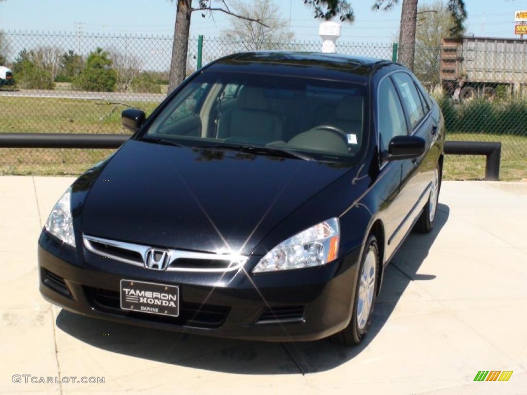 2006 Accord EX-L Sedan - Nighthawk Black Pearl / Ivory photo #5