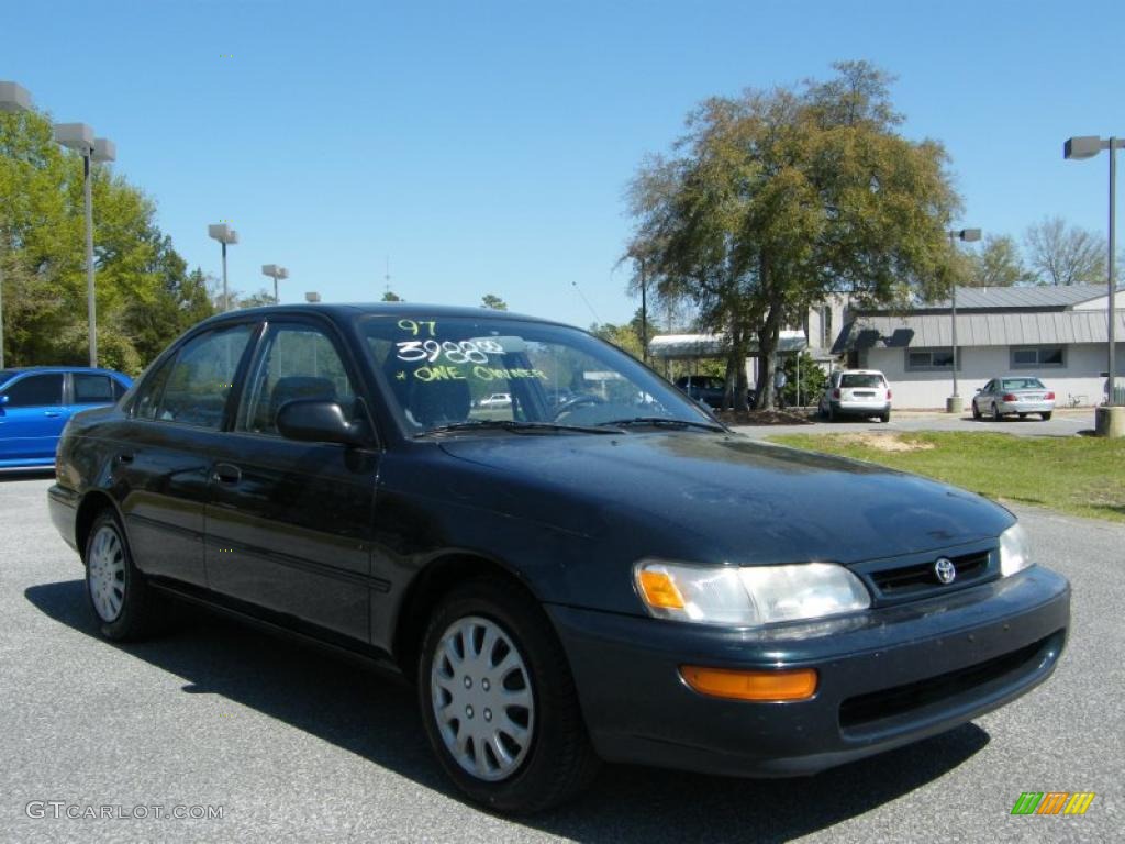 1997 Corolla  - Dark Emerald Pearl Green Metallic / Gray photo #7