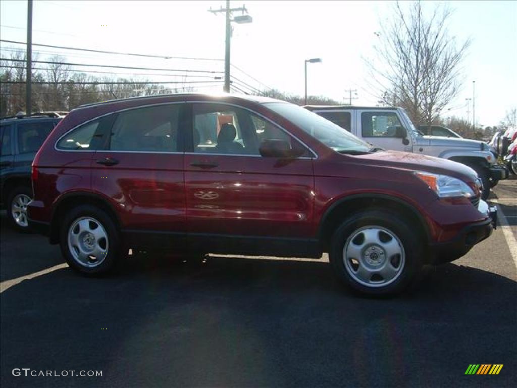 2008 CR-V LX 4WD - Tango Red Pearl / Gray photo #4